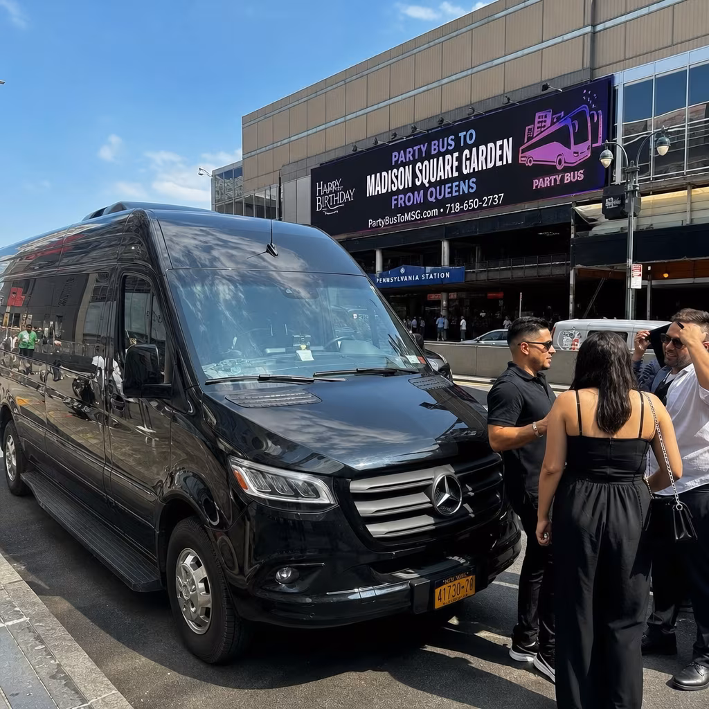 Party Bus to Madison Square Garden from Queens