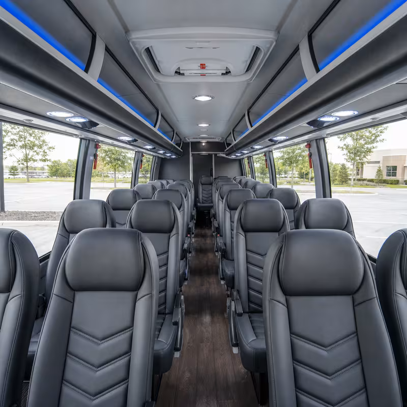 15-35 Passenger Minibus Interior