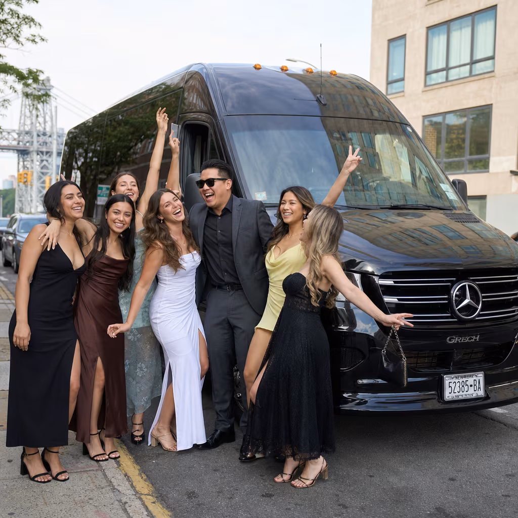 Bachelor and bachelorette party bus