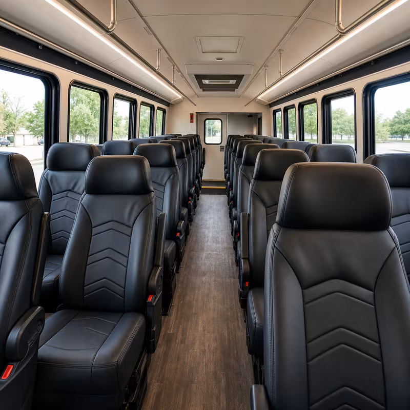 15-35 Passenger Minibus Interior