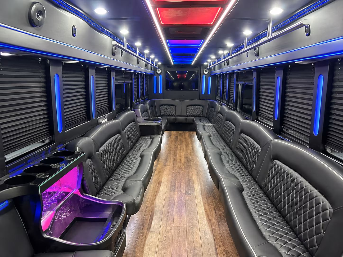 Queens Concert & Music Festival Transportation party bus exterior