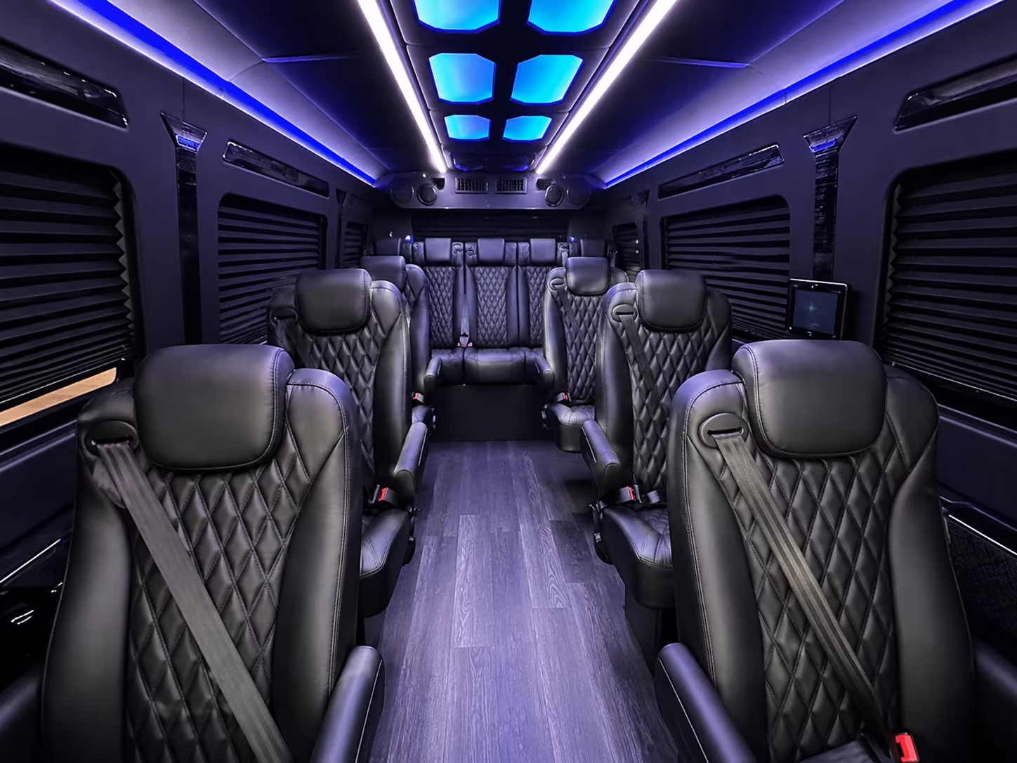 Queens Corporate Transportation party bus exterior