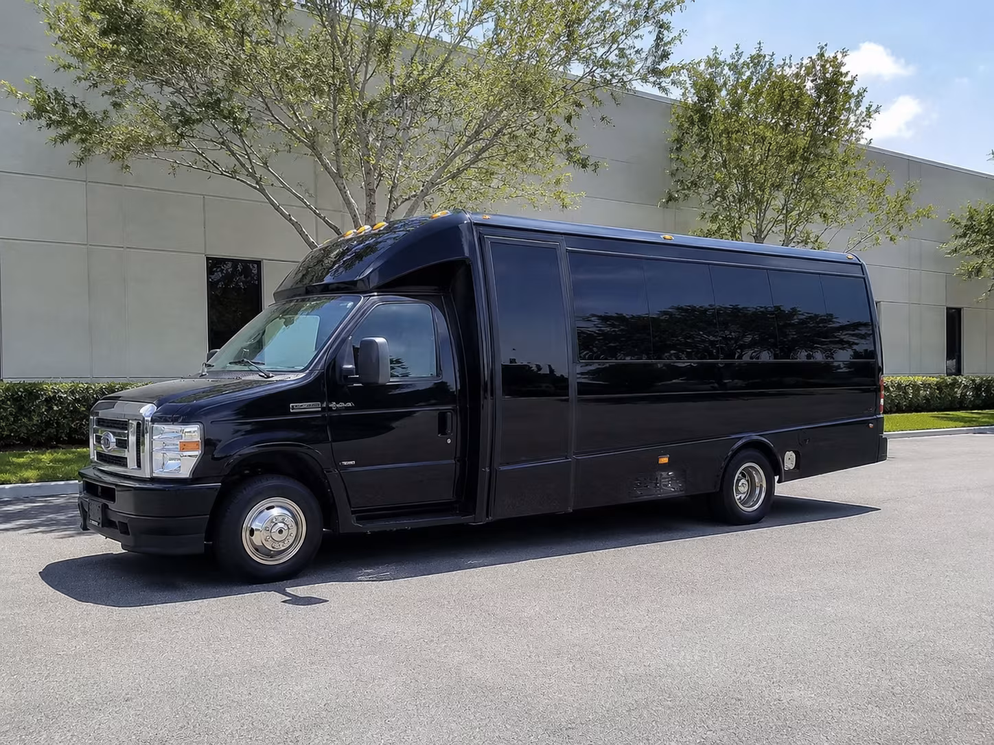 Queens Corporate Transportation party bus exterior