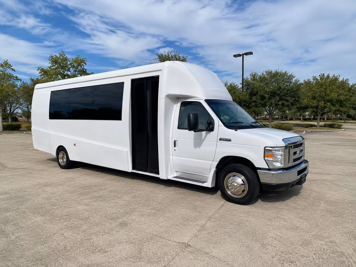 Queens Private Event Transportation party bus exterior