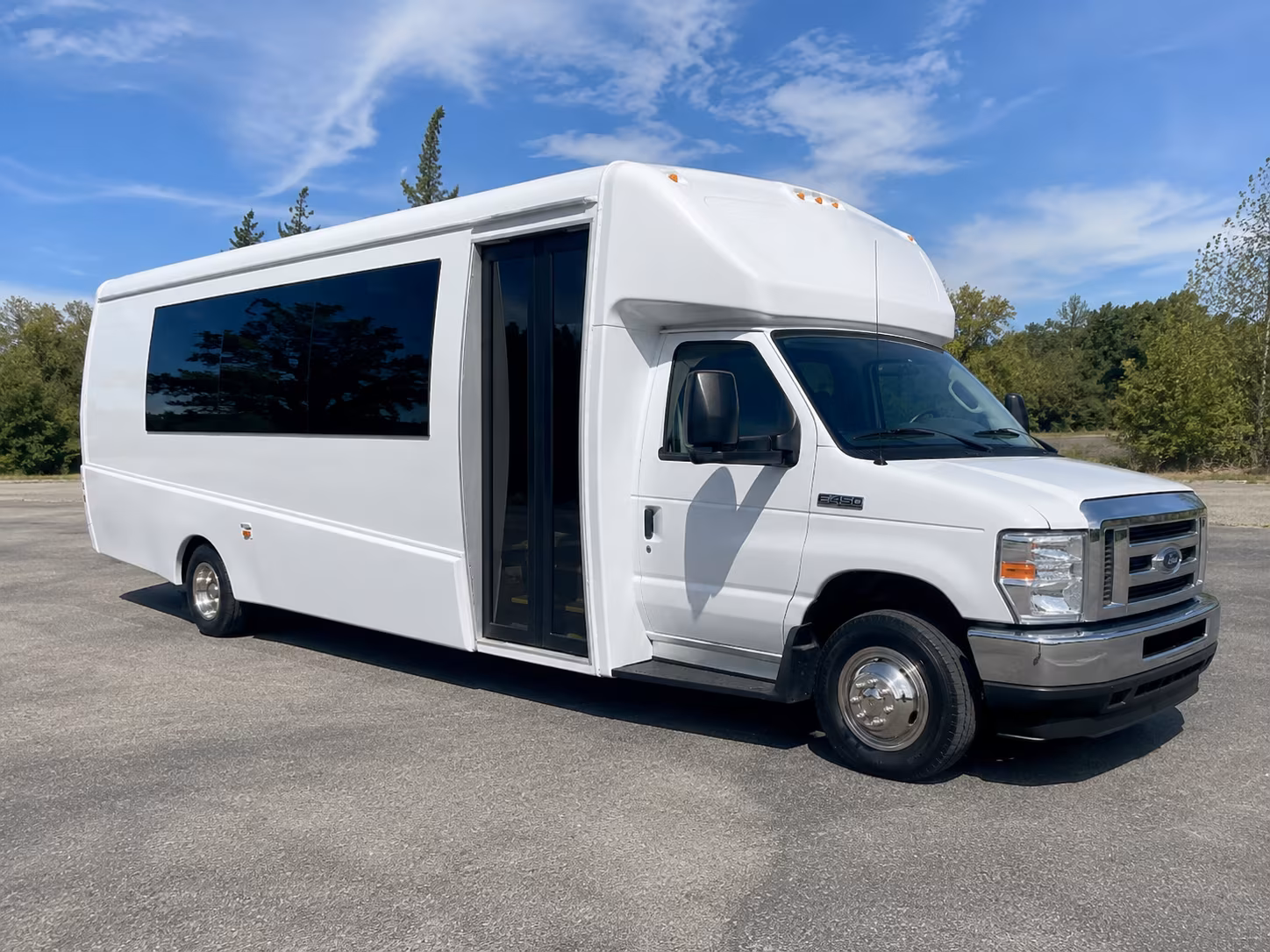 Queens Private Event Transportation party bus exterior