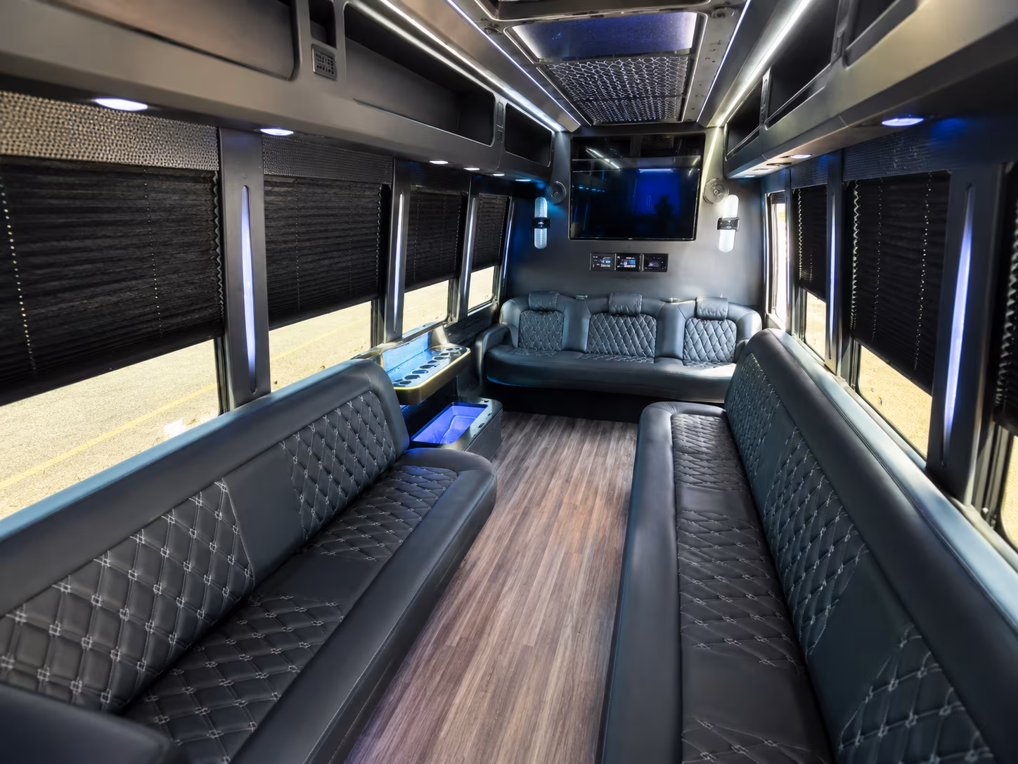 Queens Prom & Homecoming Transportation party bus exterior