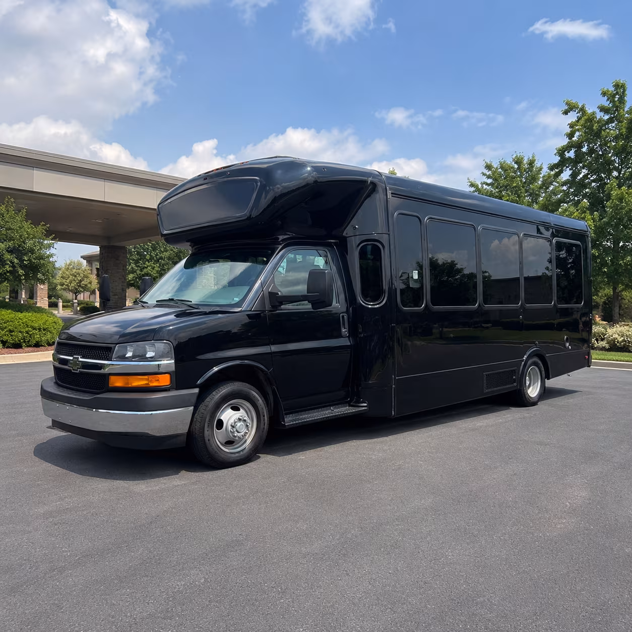 Queens Prom & Homecoming Transportation party bus exterior