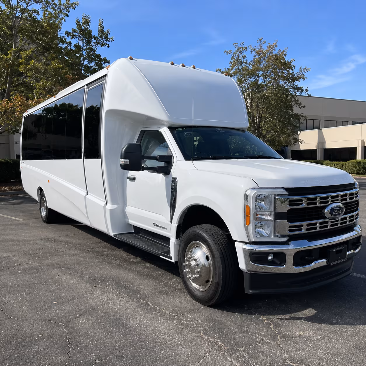 Queens School Event Transportation party bus exterior