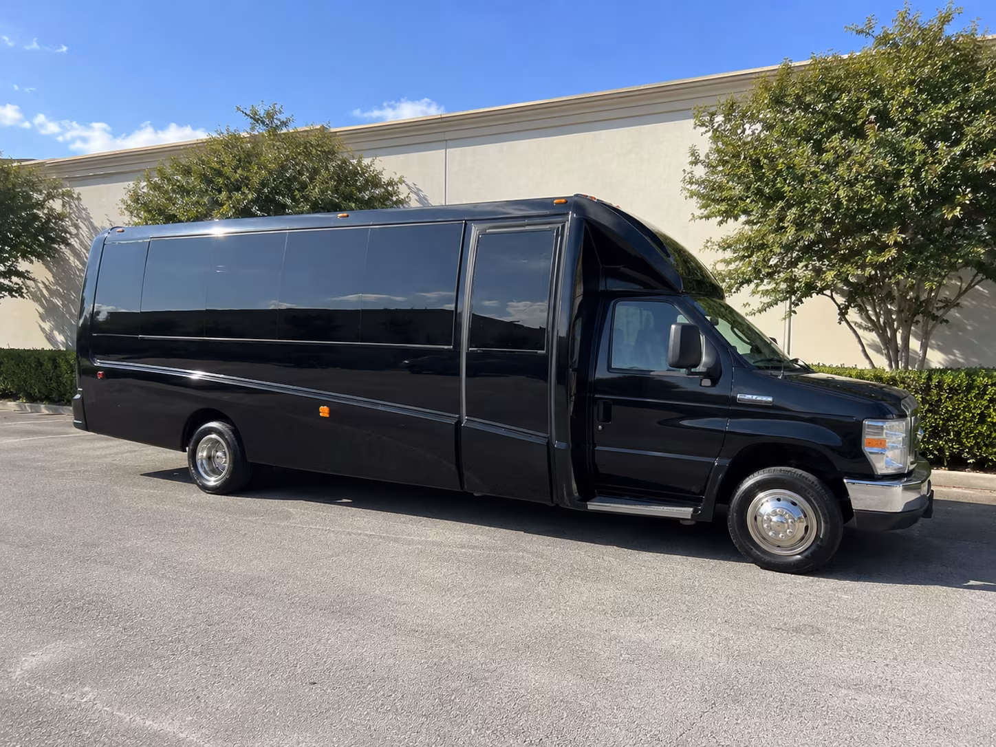 Queens Wedding Transportation party bus exterior