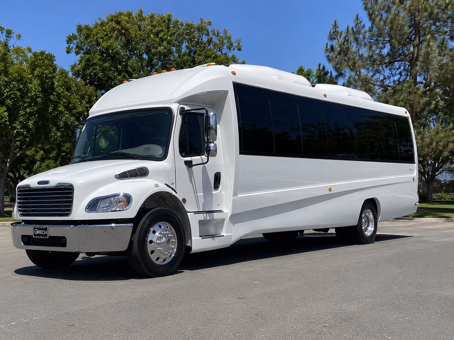 Queens Wedding Transportation party bus exterior