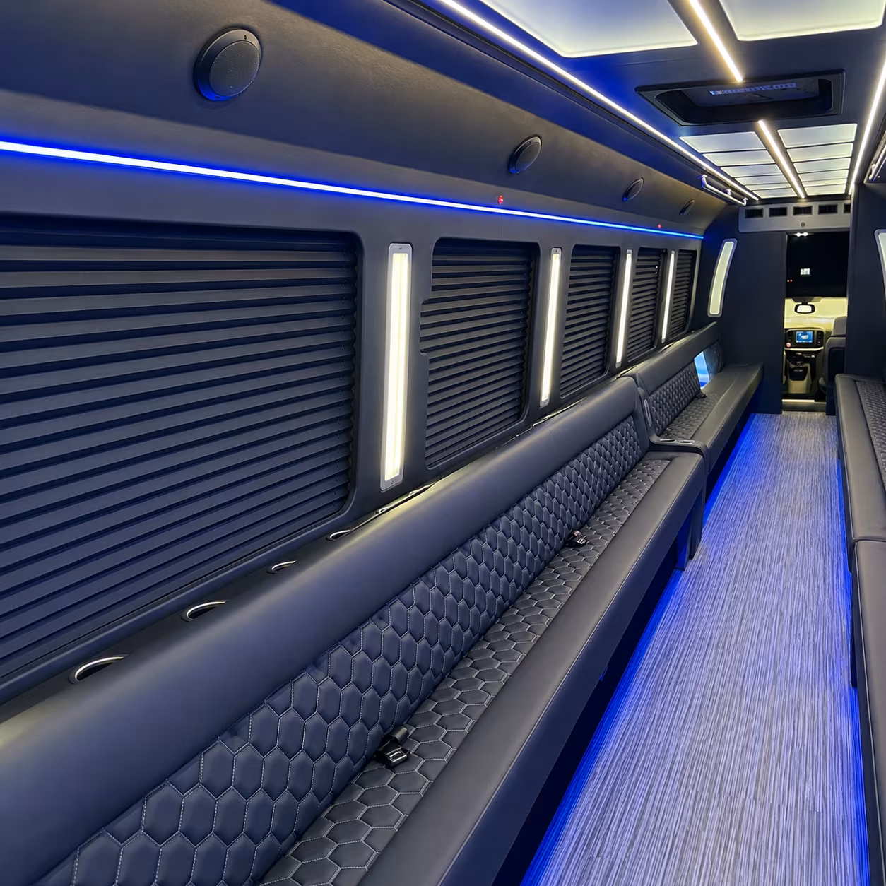 Queens Wedding Transportation party bus exterior