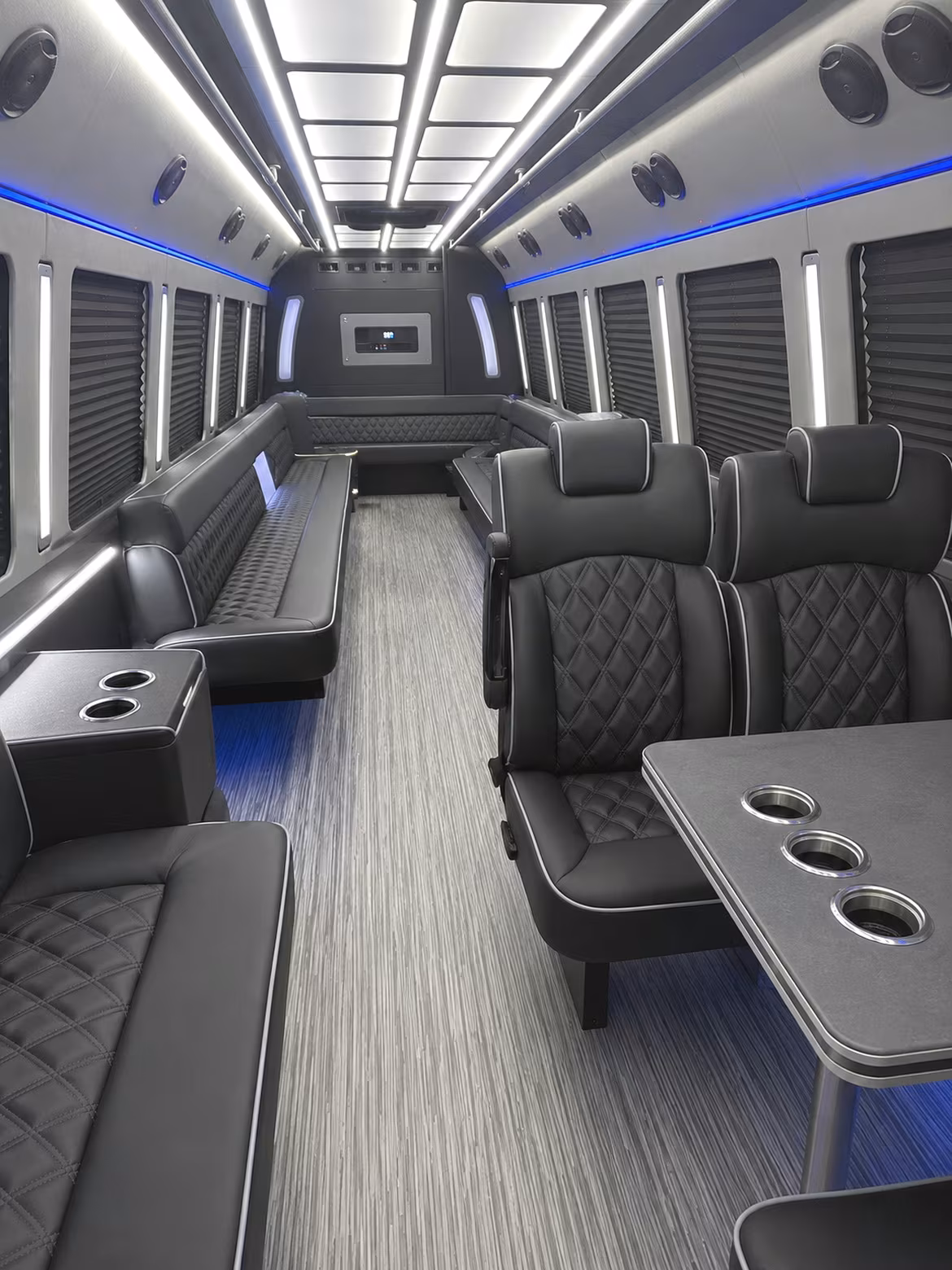 Queens Winery Tour & Pub Crawl Transportation party bus interior