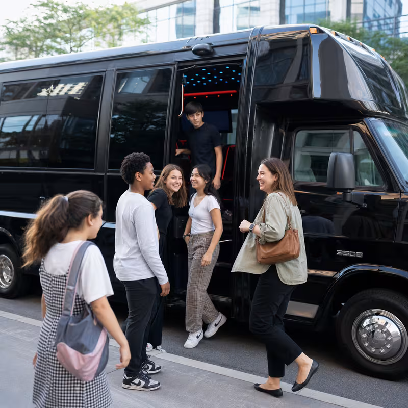 Queens School Transportation fleet vehicle